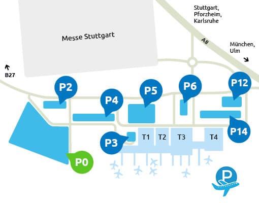 Flughafen Stuttgart Parken P0