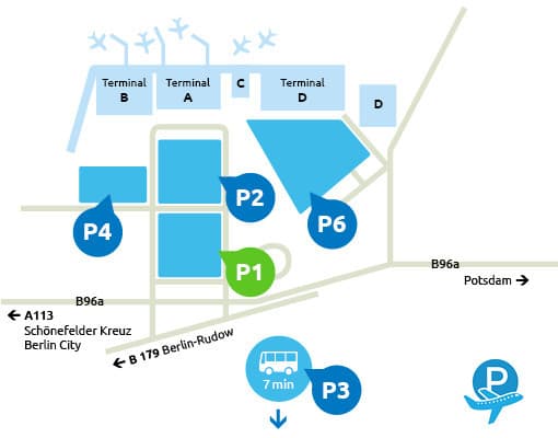 P1 Parkplatz Flughafen Schönefeld