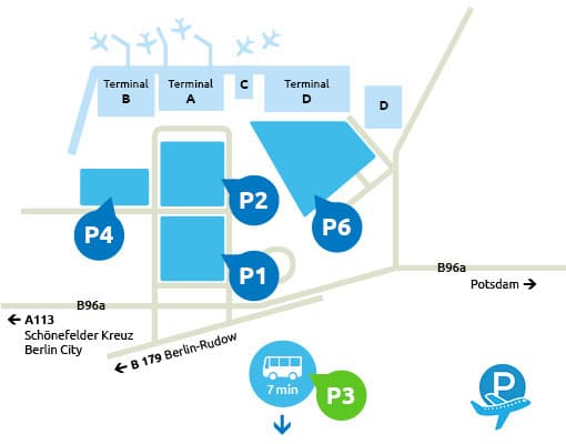 P3 Parkhaus Flughafen Schönefeld