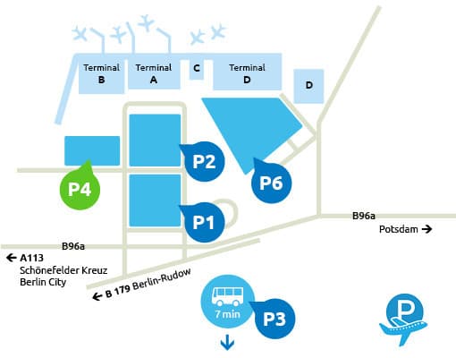 P4 Parkhaus Flughafen Schönefeld